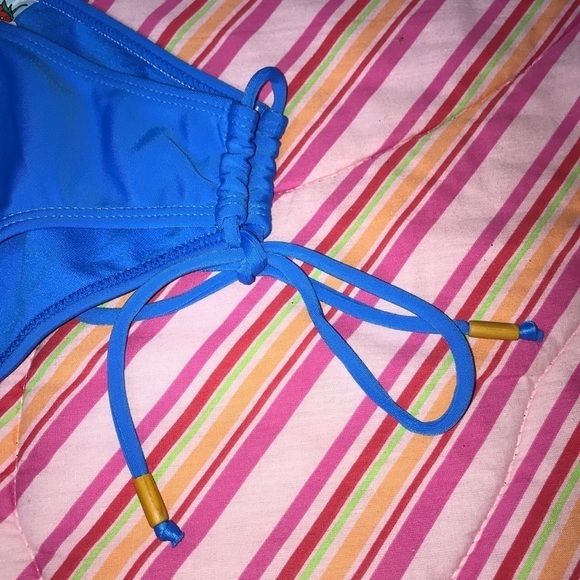 Tuti Brazilian Size Small Blue Side Tie Bikini Bottom New Without Tags - Picture 7 of 8